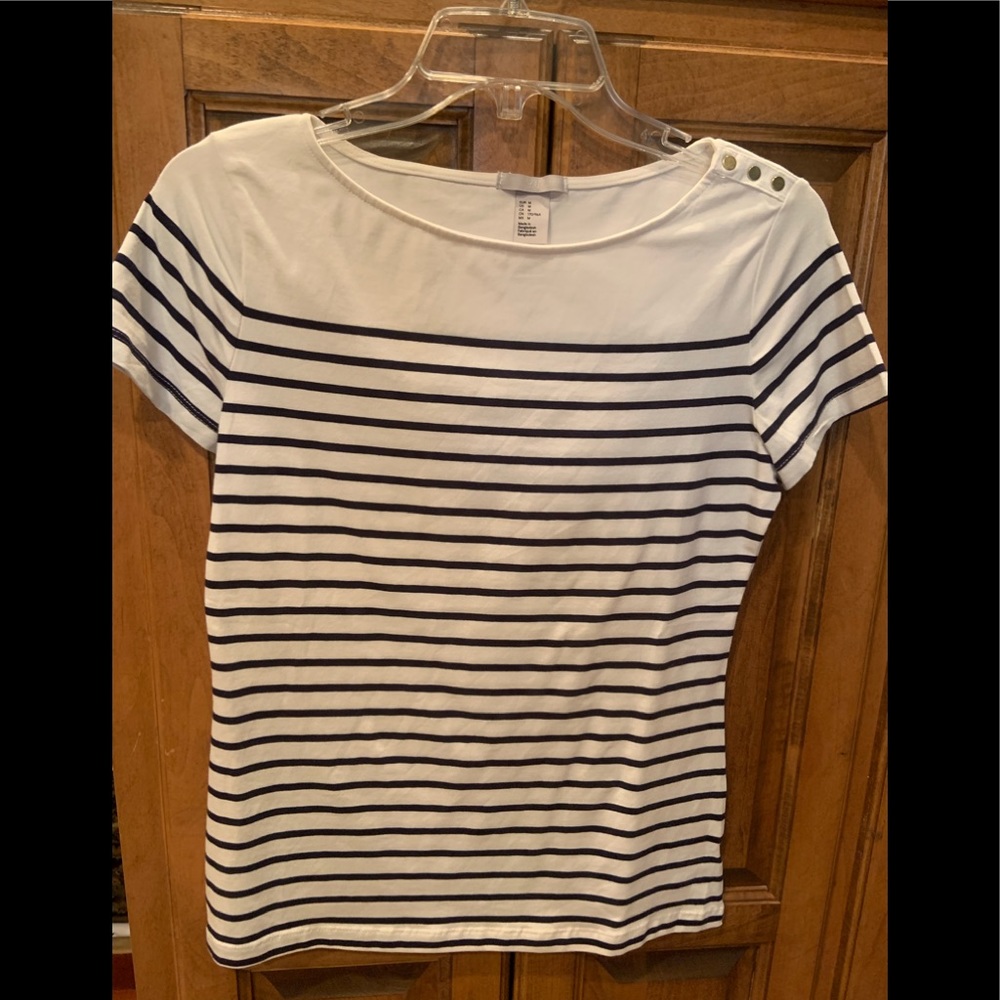 Short sleeved elastane cotton shirt